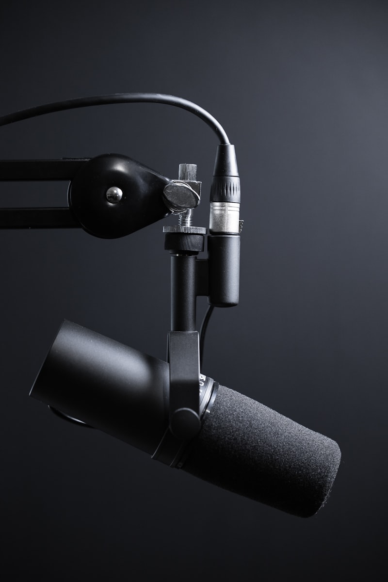 Enregistrement audio et vidéo d'un balado professionnel